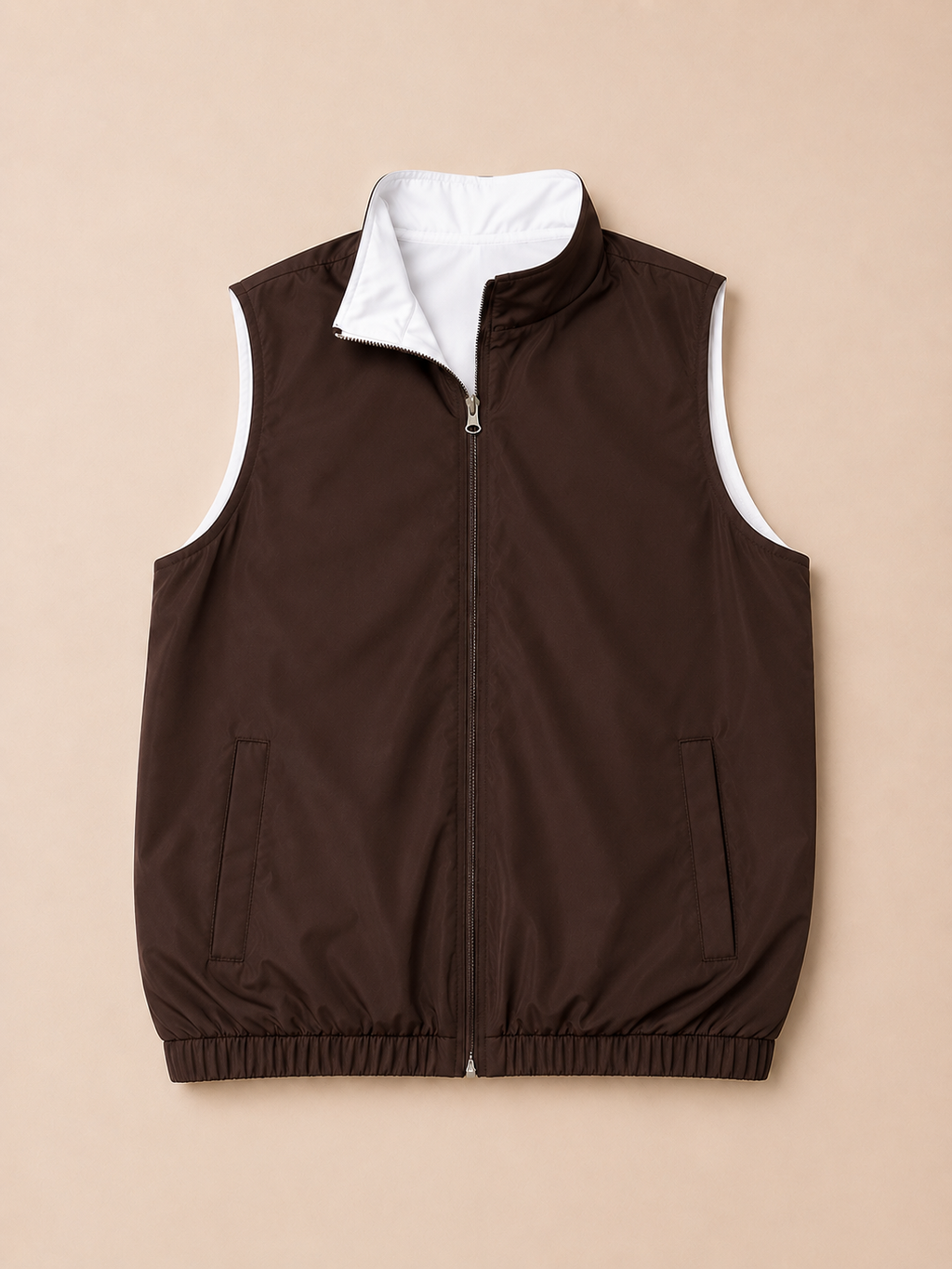 Brown Revisible Gilet