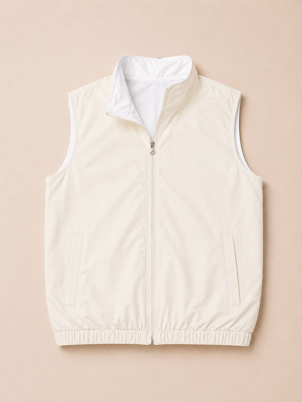 Beige Revisible Gilet